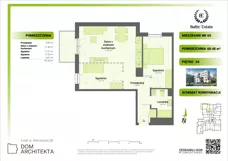 3 pokoje, mieszkanie 60,40 m², piętro 4, oferta nr 04.M.65, Dom Architekta , Łódź, Śródmieście, Śródmieście, ul. Wierzbowa 28