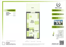 1 pokój, mieszkanie 32,55 m², piętro 1, oferta nr 01.M.18, Dom Architekta , Łódź, Śródmieście, Śródmieście, ul. Wierzbowa 28
