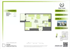 1 pokój, mieszkanie 35,48 m², piętro 2, oferta nr 02.M.46, Dom Architekta , Łódź, Śródmieście, Śródmieście, ul. Wierzbowa 28