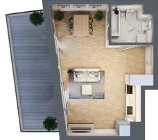 1 pokój, apartament 36,00 m², parter, oferta nr C-8, Cieszyńska 9, Kraków, Stare Miasto, Łobzów, ul. Cieszyńska 9