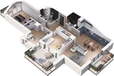 4 pokoje, mieszkanie 75,40 m², piętro 3, oferta nr A14, Apartamenty Tabelowa, Łódź, Górna, ul. Tabelowa 27