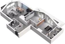 3 pokoje, mieszkanie 65,50 m², piętro 3, oferta nr A16, Apartamenty Tabelowa, Łódź, Górna, ul. Tabelowa 27