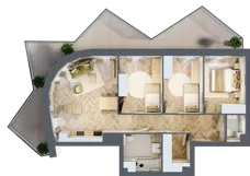 4 pokoje, mieszkanie 77,76 m², piętro 1, oferta nr A24, Drago, Kraków, Bronowice, Górka Narodowa, ul. Stefana Banacha