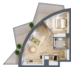 2 pokoje, mieszkanie 49,19 m², piętro 1, oferta nr A19, Drago, Kraków, Bronowice, Górka Narodowa, ul. Stefana Banacha