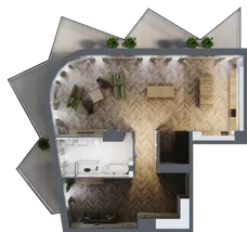 1 pokój, mieszkanie 119,24 m², piętro 8, oferta nr A99, Drago, Kraków, Bronowice, Górka Narodowa, ul. Stefana Banacha