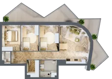 4 pokoje, mieszkanie 77,76 m², piętro 1, oferta nr A13, Drago, Kraków, Bronowice, Górka Narodowa, ul. Stefana Banacha