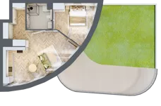 2 pokoje, mieszkanie 49,45 m², parter, oferta nr A6, Drago, Kraków, Bronowice, Górka Narodowa, ul. Stefana Banacha