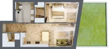 2 pokoje, mieszkanie 47,42 m², parter, oferta nr A4, Drago, Kraków, Bronowice, Górka Narodowa, ul. Stefana Banacha