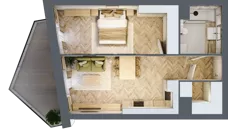 2 pokoje, mieszkanie 46,51 m², piętro 1, oferta nr A20, Drago, Kraków, Bronowice, Górka Narodowa, ul. Stefana Banacha