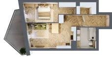 2 pokoje, mieszkanie 50,16 m², piętro 1, oferta nr A22, Drago, Kraków, Bronowice, Górka Narodowa, ul. Stefana Banacha