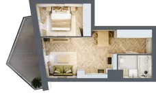 2 pokoje, mieszkanie 37,76 m², piętro 1, oferta nr A23, Drago, Kraków, Bronowice, Górka Narodowa, ul. Stefana Banacha