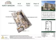 2 pokoje, mieszkanie 42,41 m², piętro 2, oferta nr C/24, Nowy Bańgów, Siemianowice Śląskie, Przełajka, ul. Bańgowska