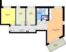 4 pokoje, mieszkanie 76,56 m², piętro 2, oferta nr 9, Światowida 61B, Warszawa, Białołęka, Tarchomin, ul. Światowida 61b