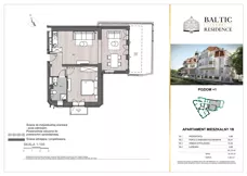 2 pokoje, apartament 61,25 m², piętro 1, oferta nr 1B, Baltic Luxury Residence, Międzyzdroje, ul. Bohaterów Warszawy 14