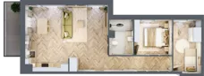 3 pokoje, mieszkanie 65,48 m², piętro 2, oferta nr C14, Osiedle Kompas, Gdańsk, Orunia Górna-Gdańsk Południe, Maćkowy, ul. Czerska 35