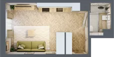 1 pokój, mieszkanie 26,19 m², piętro 3, oferta nr C18, Osiedle Kompas, Gdańsk, Orunia Górna-Gdańsk Południe, Maćkowy, ul. Czerska 35