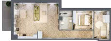 3 pokoje, mieszkanie 65,48 m², piętro 1, oferta nr C09, Osiedle Kompas, Gdańsk, Orunia Górna-Gdańsk Południe, Maćkowy, ul. Czerska 35