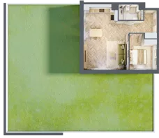 2 pokoje, mieszkanie 47,97 m², parter, oferta nr C02, Osiedle Kompas, Gdańsk, Orunia Górna-Gdańsk Południe, Maćkowy, ul. Czerska 35