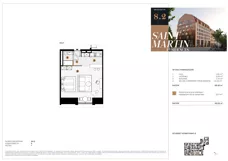 1 pokój, mieszkanie 48,50 m², piętro 7, oferta nr A8.2, Saint Martin Residences II, Poznań, Stare Miasto, Stare Miasto, ul. Podgórna 7