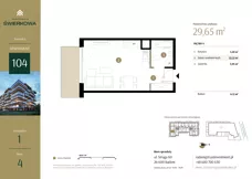1 pokój, mieszkanie 29,65 m², piętro 4, oferta nr M.104, Rezydencja Świerkowa etap II, Radom, Idalin, ul. Świerkowa