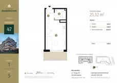 1 pokój, mieszkanie 25,32 m², piętro 5, oferta nr M.47, Rezydencja Świerkowa etap II, Radom, Idalin, ul. Świerkowa