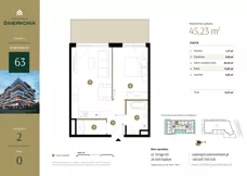 2 pokoje, mieszkanie 45,23 m², parter, oferta nr M.63, Rezydencja Świerkowa etap II, Radom, Idalin, ul. Świerkowa