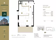 2 pokoje, mieszkanie 45,63 m², piętro 2, oferta nr M.24, Rezydencja Świerkowa etap II, Radom, Idalin, ul. Świerkowa