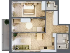 3 pokoje, mieszkanie 62,63 m², piętro 2, oferta nr 20, Rezydencja Świerkowa, Radom, Idalin, ul. Świerkowa 47