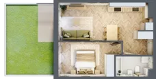 2 pokoje, mieszkanie 39,71 m², piętro 3, oferta nr 90, Rezydencja Świerkowa, Radom, Idalin, ul. Świerkowa 47