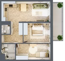 3 pokoje, mieszkanie 60,27 m², piętro 5, oferta nr 112, Rezydencja Świerkowa, Radom, Idalin, ul. Świerkowa 47