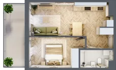 2 pokoje, mieszkanie 41,01 m², piętro 5, oferta nr 116, Rezydencja Świerkowa, Radom, Idalin, ul. Świerkowa 47