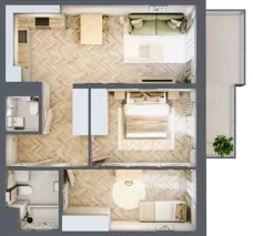 3 pokoje, mieszkanie 60,27 m², piętro 6, oferta nr 122, Rezydencja Świerkowa, Radom, Idalin, ul. Świerkowa 47