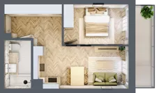 2 pokoje, mieszkanie 39,32 m², parter, oferta nr M023, ULTRADOM, Radom, Gołębiów, ul. Gołębiowska
