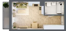 1 pokój, mieszkanie 29,18 m², piętro 5, oferta nr M158, ULTRADOM, Radom, Gołębiów, ul. Gołębiowska