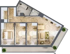 4 pokoje, mieszkanie 77,21 m², piętro 6, oferta nr M180, ULTRADOM, Radom, Gołębiów, ul. Gołębiowska