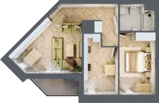 2 pokoje, mieszkanie 54,54 m², piętro 6, oferta nr M96, Sky Trust II , Kielce, Bocianek, al. Solidarności / ul. Świętokrzyska