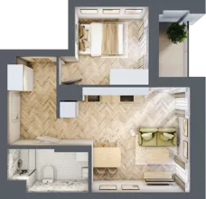 2 pokoje, lokal inwestycyjny 38,00 m², piętro 2, oferta nr L2, Sky Trust II - lokale inwestycyjne, Kielce, Bocianek, al. Solidarności / ul. Świętokrzyska