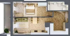 2 pokoje, lokal inwestycyjny 50,89 m², piętro 2, oferta nr L25, Sky Trust II - lokale inwestycyjne, Kielce, Bocianek, al. Solidarności / ul. Świętokrzyska