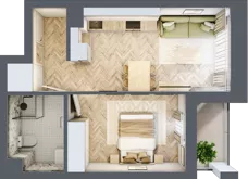 2 pokoje, lokal inwestycyjny 38,18 m², piętro 4, oferta nr L59, Sky Trust II - lokale inwestycyjne, Kielce, Bocianek, al. Solidarności / ul. Świętokrzyska