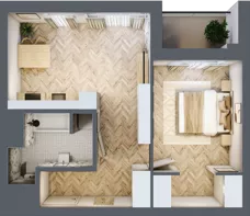 2 pokoje, lokal inwestycyjny 43,68 m², piętro 9, oferta nr L130, Sky Trust II - lokale inwestycyjne, Kielce, Bocianek, al. Solidarności / ul. Świętokrzyska