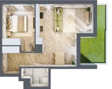 2 pokoje, mieszkanie 44,83 m², parter, oferta nr A, Dzielnica Trust, Kielce, Na Stoku, ul. Gen. Władysława Sikorskiego