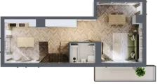 3 pokoje, mieszkanie 90,22 m², piętro 4, oferta nr D, Dzielnica Trust etap II, Kielce, Na Stoku, ul. Gen. Władysława Sikorskiego