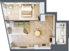 2 pokoje, mieszkanie 49,15 m², piętro 18, oferta nr M.215, O27 Apartamenty Opolska, Katowice, Śródmieście, ul. Opolska 27