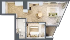 2 pokoje, mieszkanie 49,08 m², piętro 9, oferta nr M.59, O27 Apartamenty Opolska, Katowice, Śródmieście, ul. Opolska 27