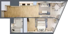 2 pokoje, mieszkanie 50,79 m², piętro 18, oferta nr M.220, O27 Apartamenty Opolska, Katowice, Śródmieście, ul. Opolska 27