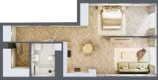 1 pokój, mieszkanie 57,53 m², piętro 17, oferta nr M.200, O27 Apartamenty Opolska, Katowice, Śródmieście, ul. Opolska 27