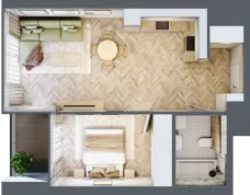 2 pokoje, mieszkanie 47,36 m², piętro 6, oferta nr M.12, O27 Apartamenty Opolska, Katowice, Śródmieście, ul. Opolska 27