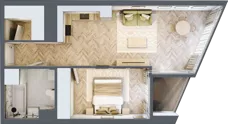 2 pokoje, mieszkanie 50,94 m², piętro 9, oferta nr M.60, O27 Apartamenty Opolska, Katowice, Śródmieście, ul. Opolska 27