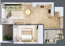 2 pokoje, mieszkanie 42,59 m², piętro 6, oferta nr M.13, O27 Apartamenty Opolska, Katowice, Śródmieście, ul. Opolska 27