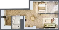 1 pokój, mieszkanie 57,53 m², piętro 18, oferta nr M.218, O27 Apartamenty Opolska, Katowice, Śródmieście, ul. Opolska 27